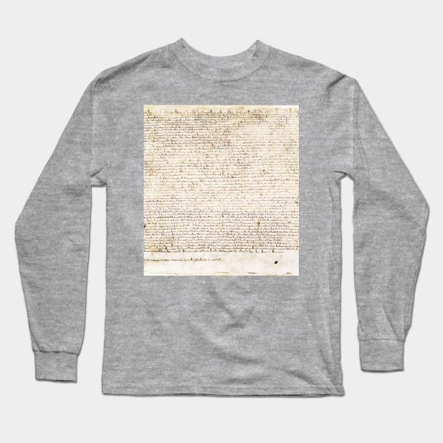 The Magna carta - digitally remastered high resolution version Long Sleeve T-Shirt by RandomGoodness